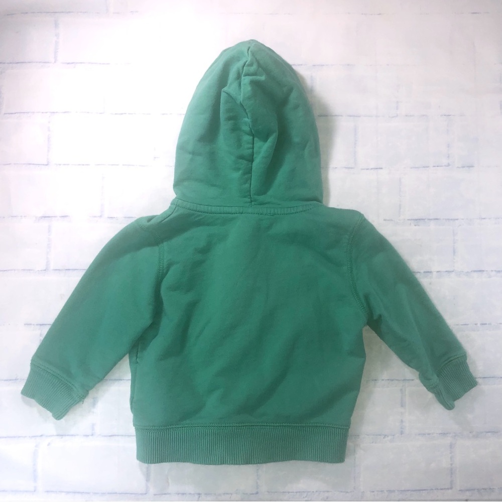 Baby Gap Green Hoodie with Blue Letters - Picture 2 of 6